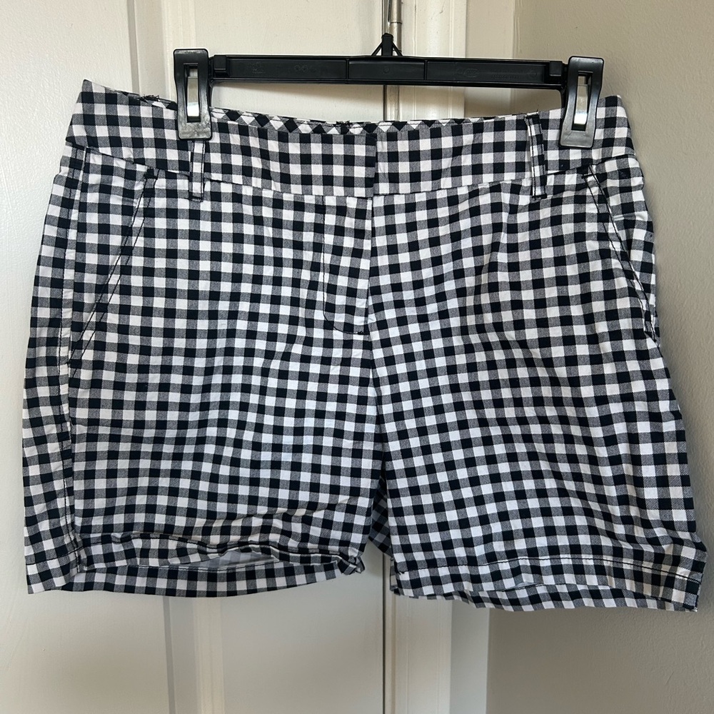 Izod Black and White Gingham Women's Shorts